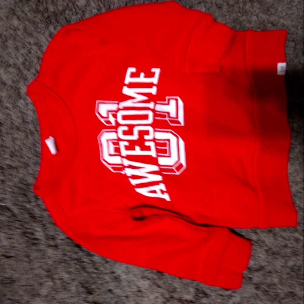 Toddler sweater 18-24 red & white